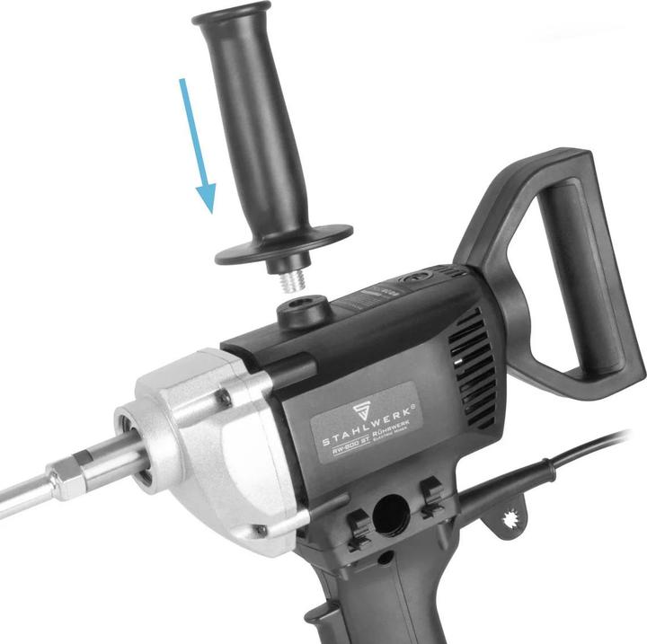 Actual product image Stahlwerk RW-800 ST Rührwerk 800 W 500 U/min Mörtelrührer Kompaktes Rührgerät für Mörtel und Beton