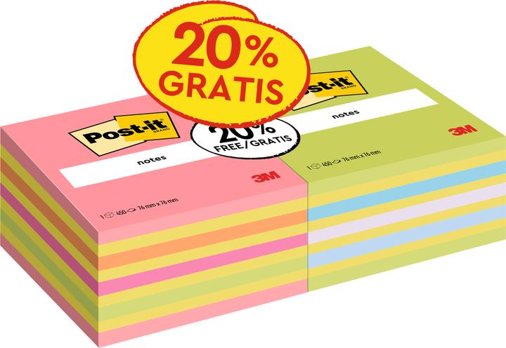 Produktbild Post-it Würfel Promo (76 x 76 mm)
