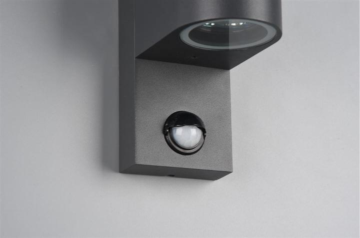 Actual product image Trio ROYA WALL GU10 ANTHR ROUND PIR 214260142