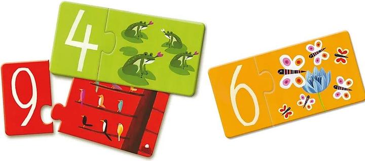 Produktbild Djeco Puzzle Duo Zahlen (2 Teile)