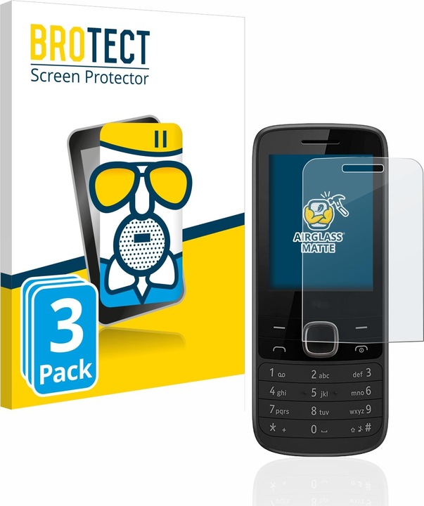 Actual product image BROTECT AirGlass Glass Matte (3 Piece, Nokia 225)