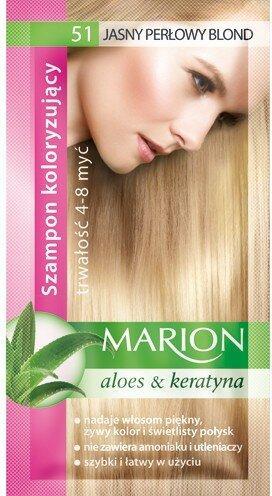 Immagine prodotto Marion Pagine coloranti Shampoo, 51 Biondo Chiaro Perlato, 40 ml (Hit) - Data di scadenza: 31.1.2024 (40 ml, Shampoo liquido)