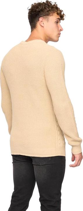 Actual product image Crosshatch Mens Kabstars Cable Knit Pullover (L)