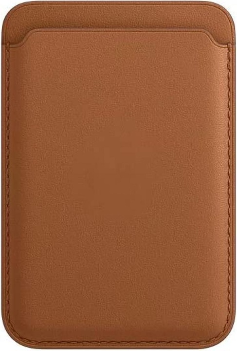 Produktbild PhoneLook Magnetischer Kartenhalter Wallet Leder Kompatibel mit MagSafe (Realme 12 Pro+, Apple iPhone 12)