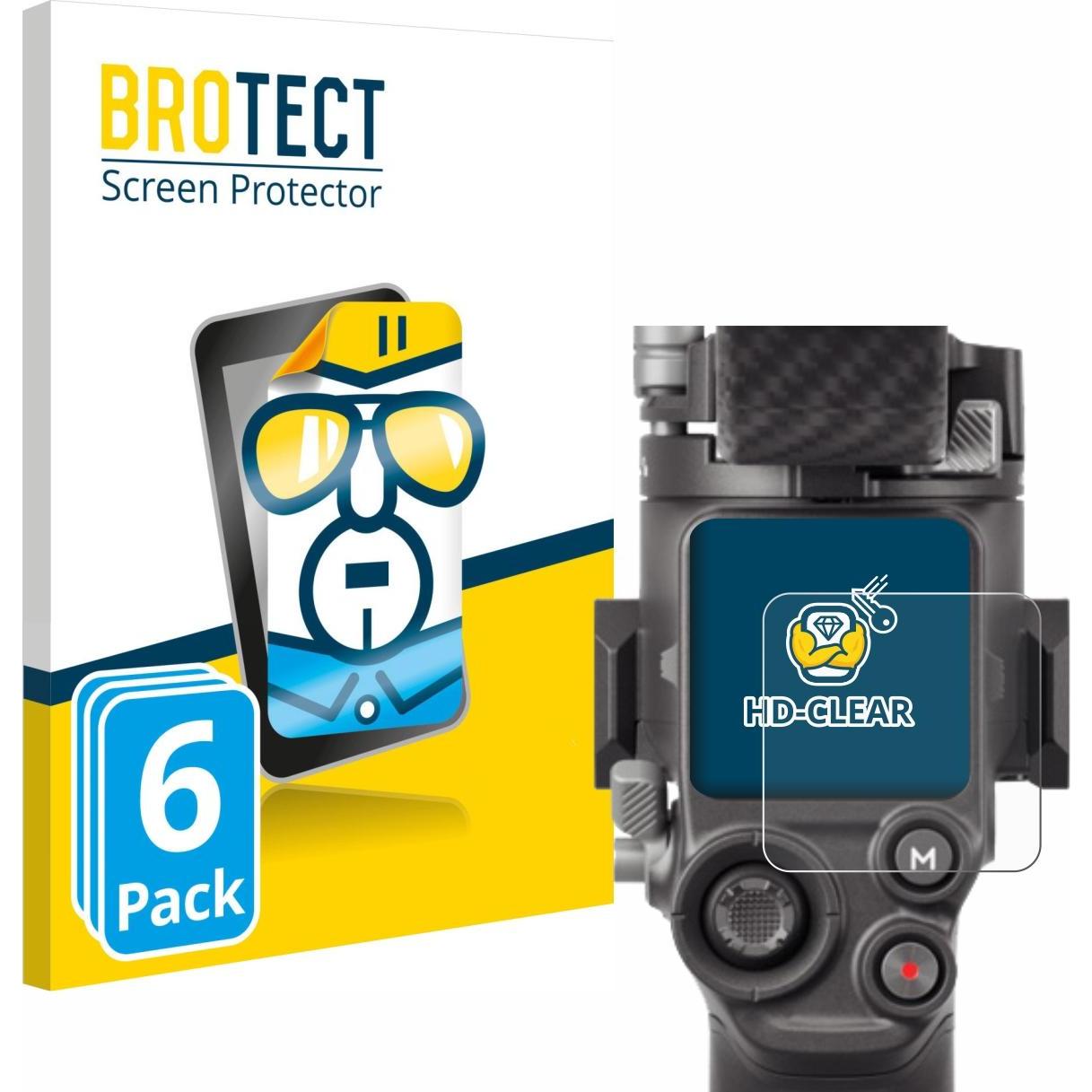 BROTECT Schutzfolie Displayschutz Displayschutzfolie Folie Klar Transparent (RS 4), Action Cam Zubehör, Transparent