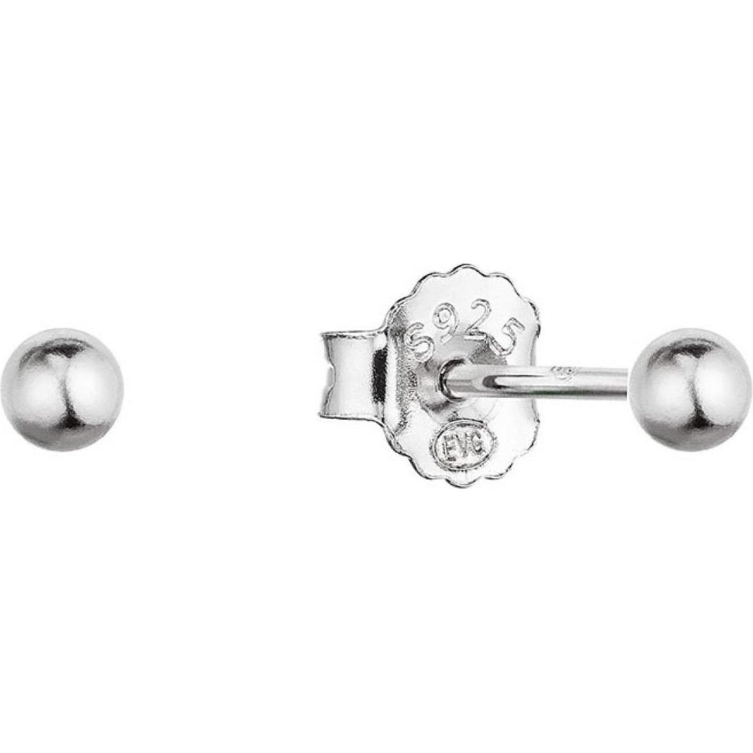 Evolution Group, Orecchini, - Silver stud earrings 61013, (Argento)