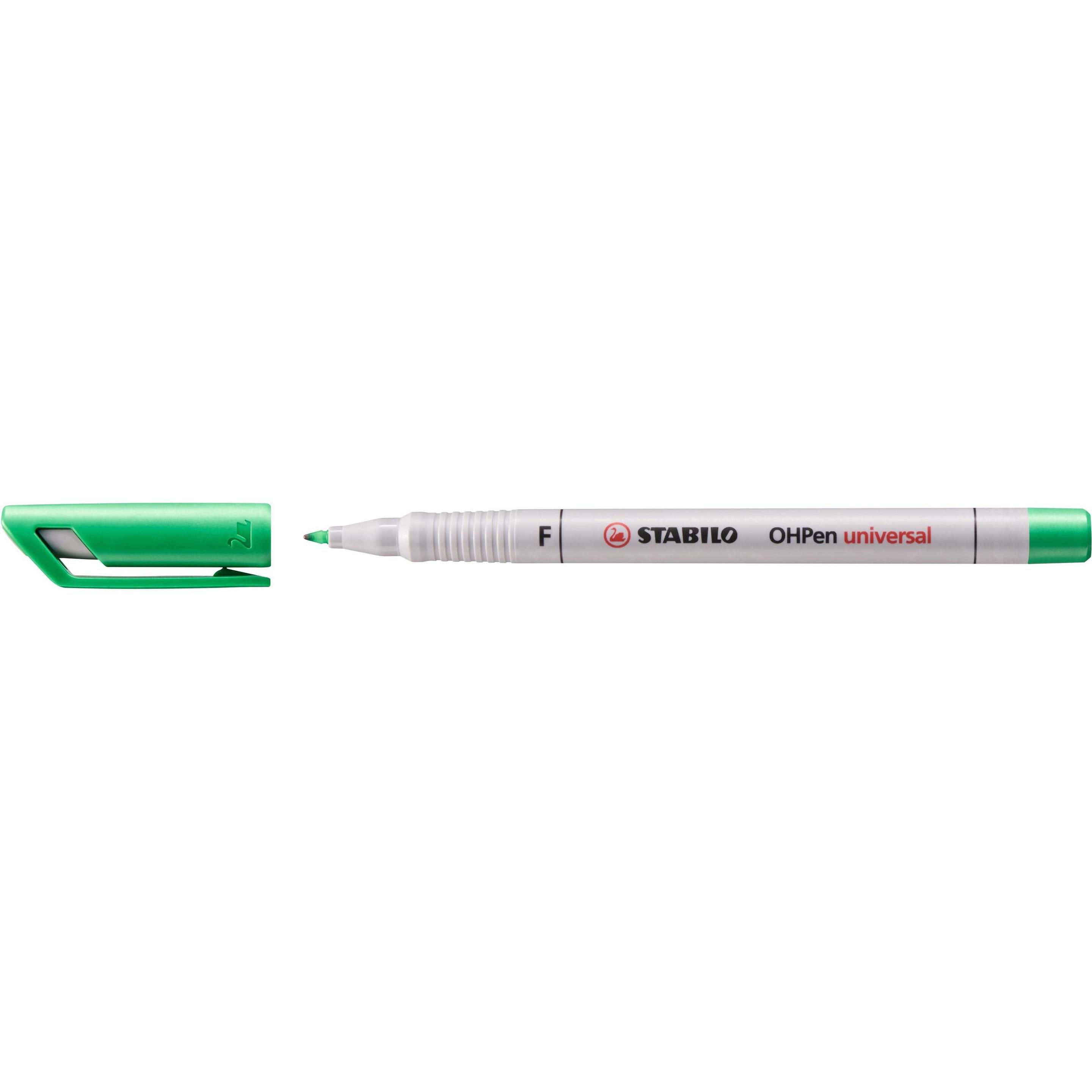 STABILO, Marker, OHPen universal Folienstift wasserlöslich (Grün, 0.70 mm, 1 x)