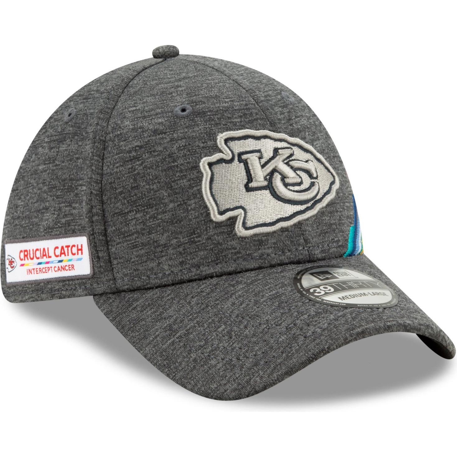 Thumbnail - New Era, Herren, Cap, 39Thirty Stretchfit Crucial Catch NFL Teams, Grau, (L)
