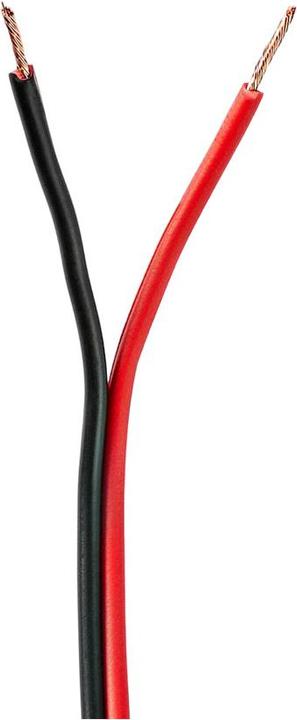 Immagine prodotto Nedis Cavo per altoparlanti 2X 0,75 mm² rame 100,0 m PVC rotondo Rosso / Nero in rotolo (100 m, 0.75 mm².)