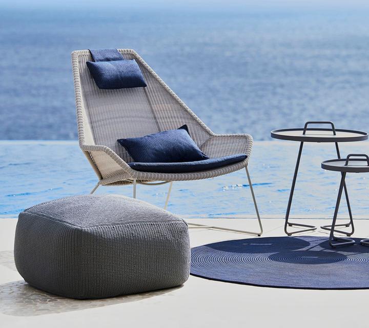 Actual product image Cane-line Divine stool and pouf