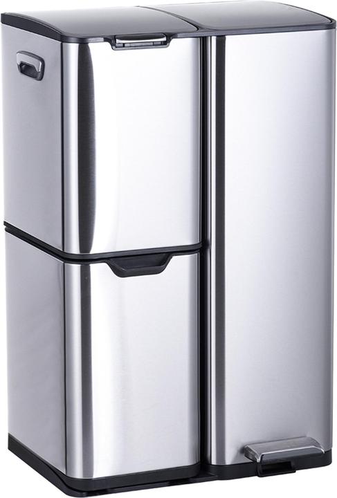 Relaxdays Mülleimer 3 Fächer 60 l (60 l)