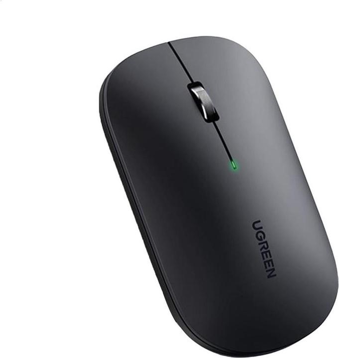 Ugreen Wireless Mouse, 4000DPI, 2.4GHz WiFi + Bluetooth - Black (Wireless)