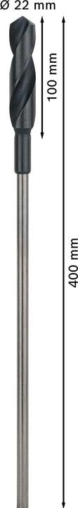 Produktbild Bosch Professional Zubehör PRO Wood HSS Installationsbohrer, 22 x 100 x 400 mm (22 mm)