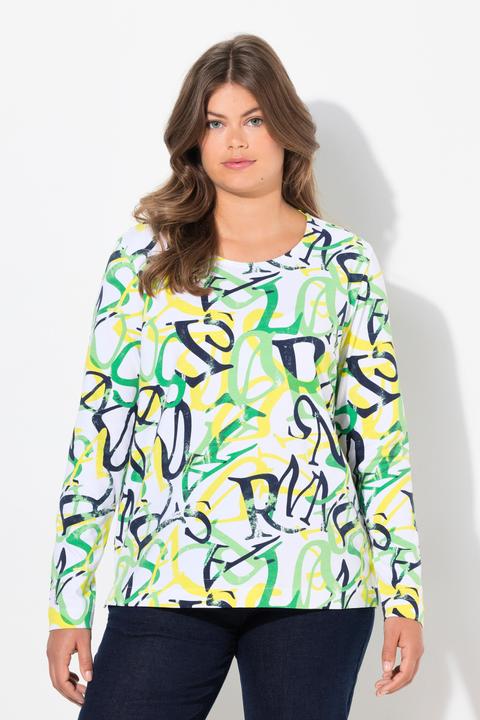 Immagine prodotto Laurasøn Maglia con stampa con lettere, scollo a girocollo, maniche lunghe e OEKO-TEX (40)