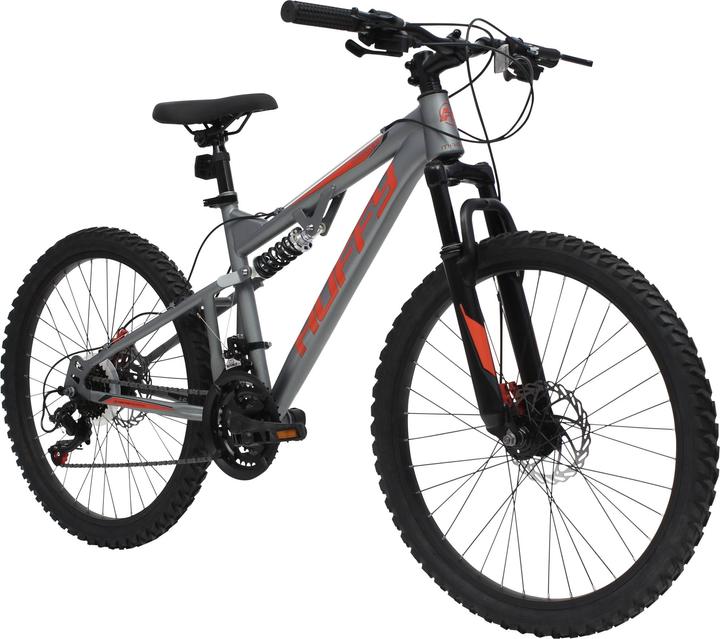 Actual product image ‎Huffy Marker Mountain dviratis, 24 colių, Mattas Pilkasis (24")