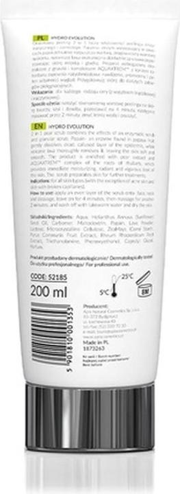 Actual product image Apis Natural Cosmetics APIS HYDRO EVOLUTION Extreme Hydrating Gel Mask with Pear and Rhubarb Aquaxtrem Complex 200ml (200 ml)