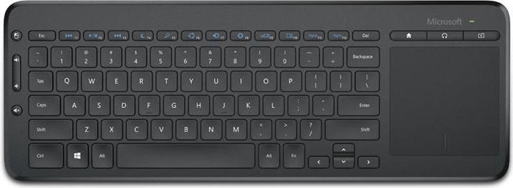 Actual product image Microsoft All-in-One Media Keyboard Keyboard RF Wireless QWERTY English (Eng. Int.)