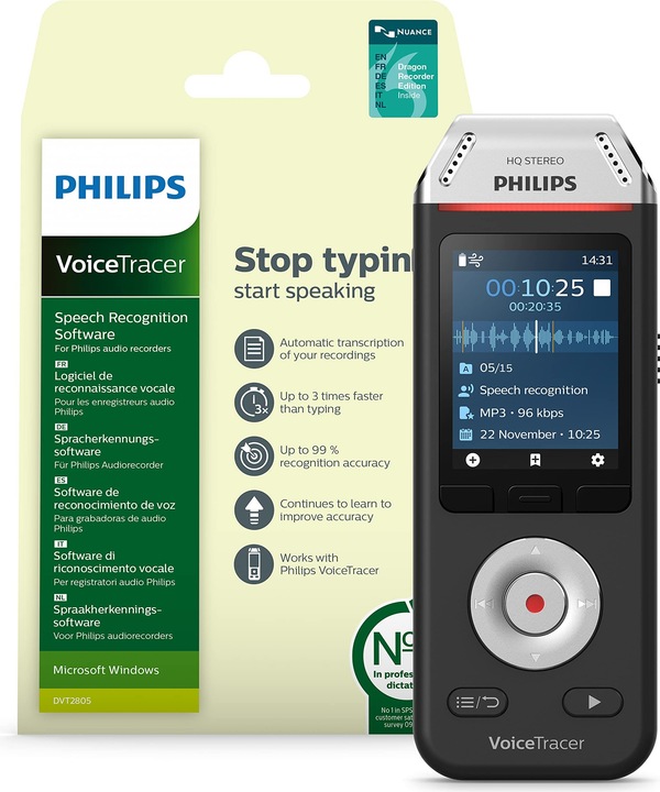 Produktbild Philips Voice Tracer DVT2810 (8 GB)
