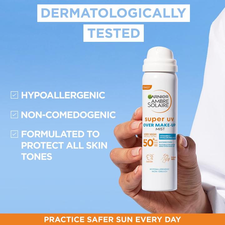 Actual product image Garnier Protective Facial Mist (Sun cream face, Sun spray, SPF 50, 75 ml)