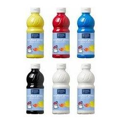 Thumbnail - Lefranc & Bourgeois, Künstlerfarbe + Bastelfarbe, 6 LEFRANC BOURGEOIS Acrylfarben farbsortiert 6x 500,0 ml (Primärgelb, ...