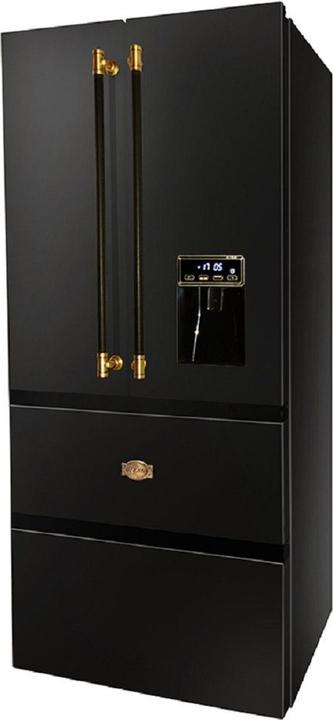 Black / Handle bar covered with Art Deco leather, Metal parts Antique Gold