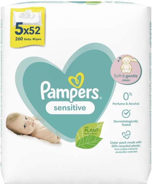 Actual product image Pampers Sensitive (260 Piece)