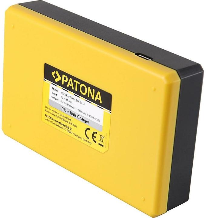 Produktbild Patona Triple Ladegerät Nikon EN-EL14 (Kamera Akku Ladegerät)