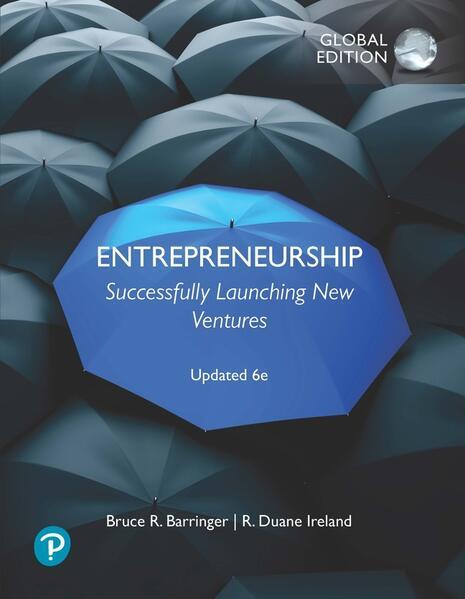 Produktbild Entrepreneurship: Successfully Launching New Ventures, Global Edition, Updated (Englisch, Bruce Barringer, R. Duane Ireland, Bruce R. Barringer, 2021)
