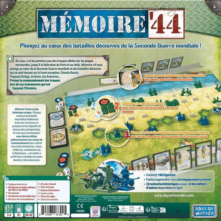 Actual product image Days of Wonder MEMOIRE 44 REFESH (FR) (French, 2 - 4 Players)