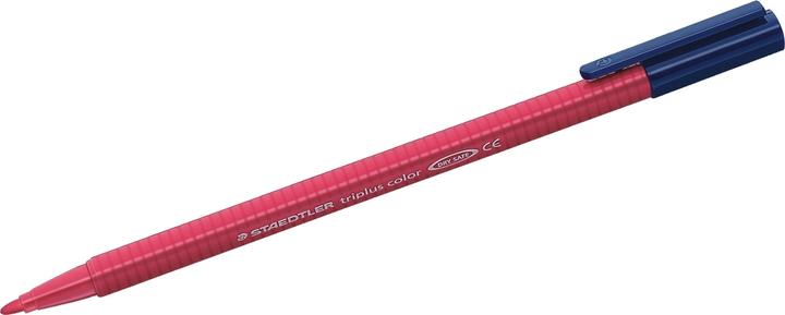 Actual product image Staedtler triplus colour 323 triangular fibre-tip pen, single product, bordaux red (1 x)