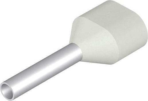 Produktbild Weidmüller 9037380000 Zwillings-Aderendhülse 0.5 mm² Teilisoliert Weiss 500 St.