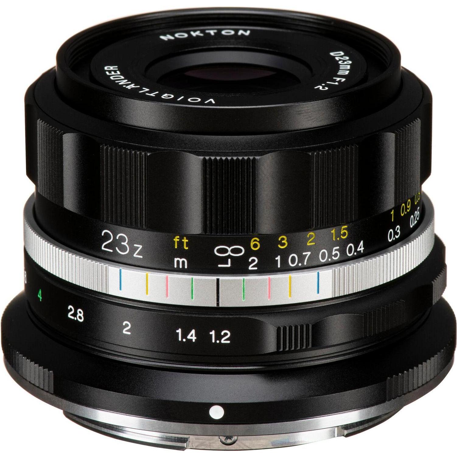 Voigtländer Nokton D23mm f/1.2 Nikon Z (Nikon Z, APS-C / DX), Obiettivo, Nero, Argento