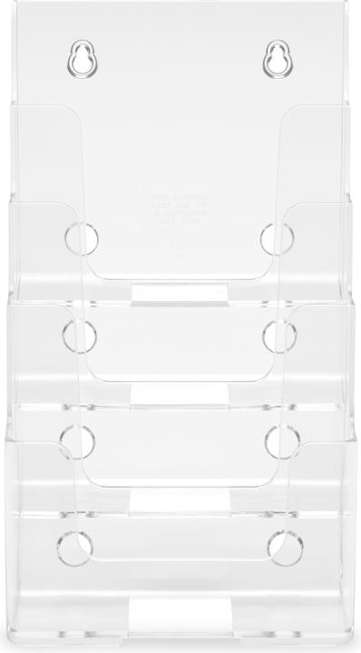 Image du produit Deflecto Porte-brochures, DIN A5 vertical, 4 compartiments, transparent (A5)