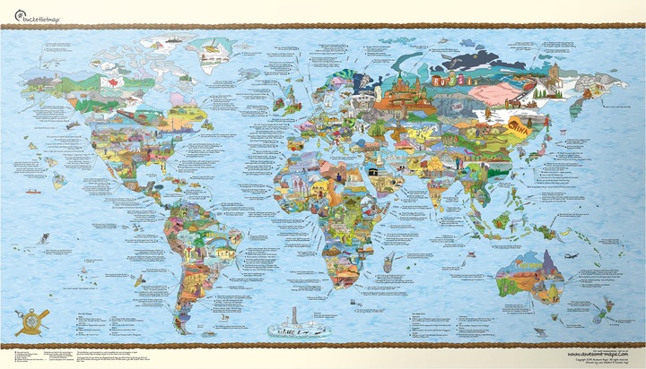 Produktbild Awesome Maps Travel Map Weltkarte in Scratch Edition