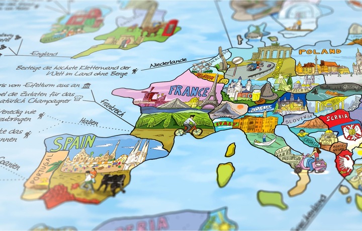 Produktbild Awesome Maps Travel Map Weltkarte in Scratch Edition