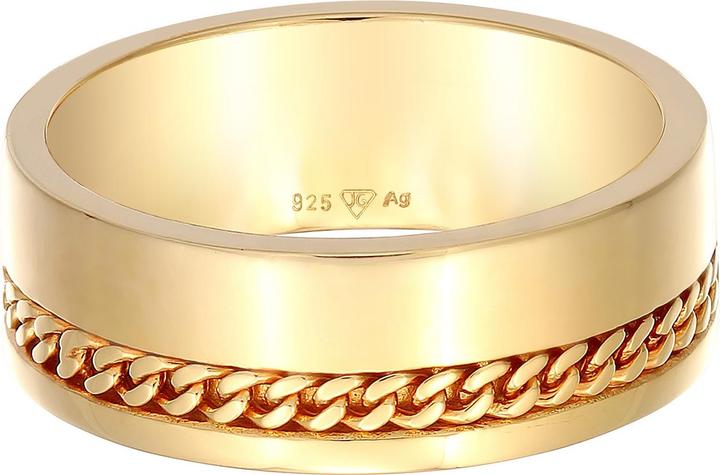 Immagine prodotto Kuzzoi Anello Anello a fascia maschile Catena grossa Argento 925 (60, 925 Argento)