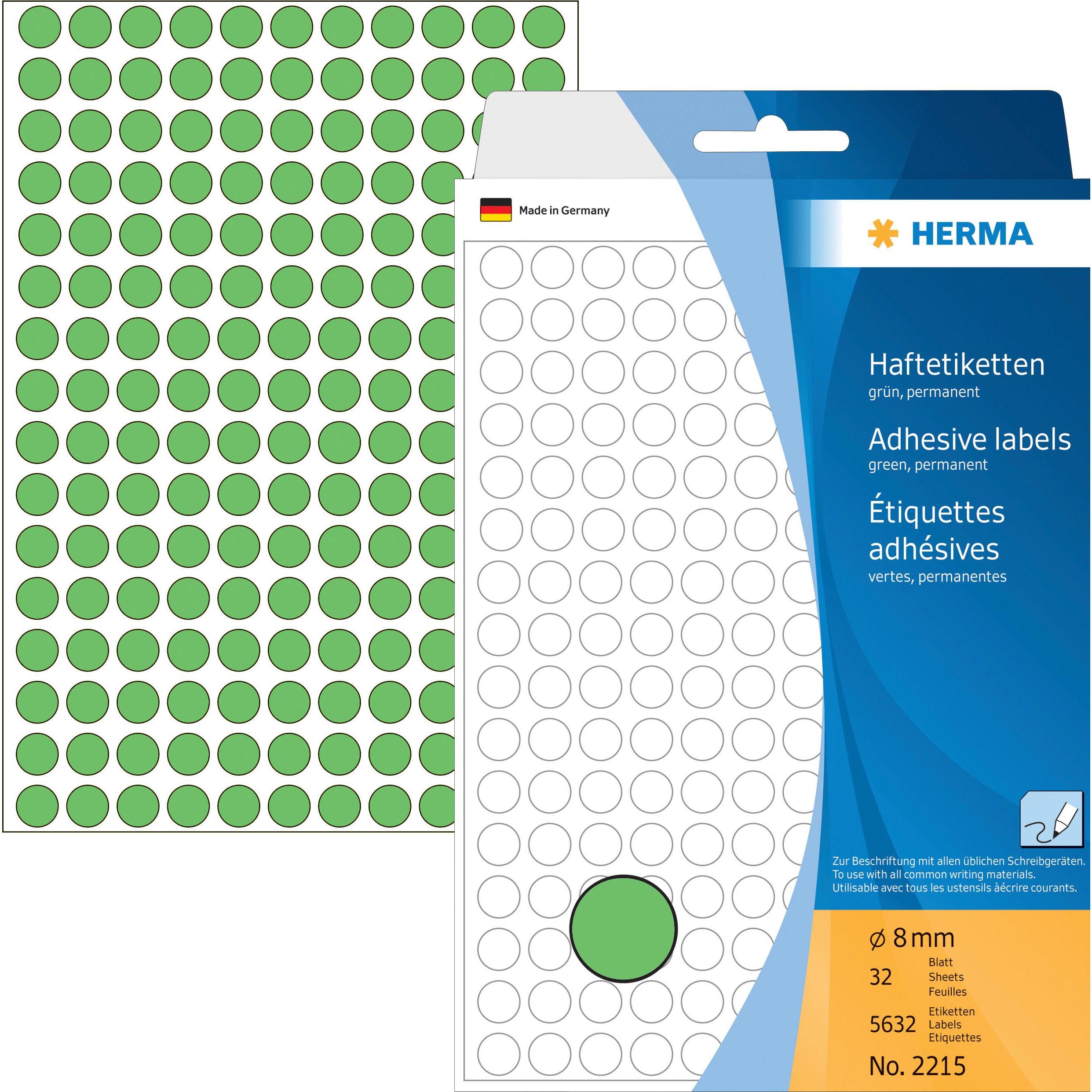 Herma, Etiketten, Haftetiketten permanent