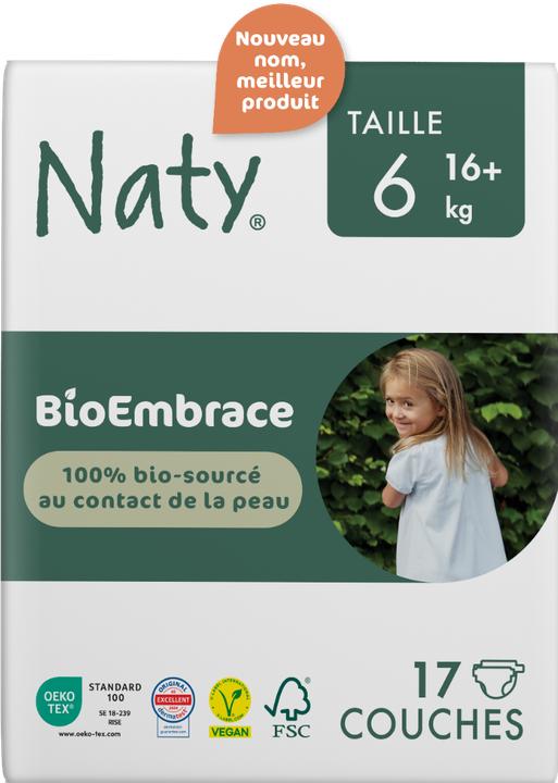 Image du produit Naty Couche bio (Taille 6, Pack, 17 pcs)