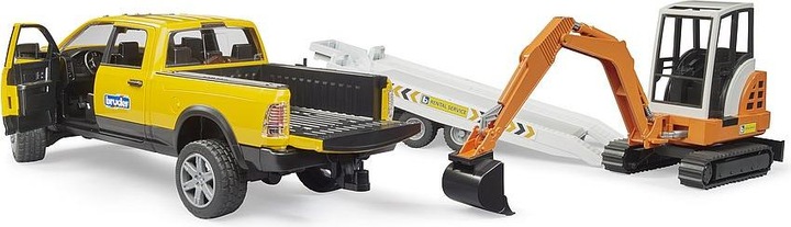 Actual product image Bruder RAM Rental Service mit Minibagger