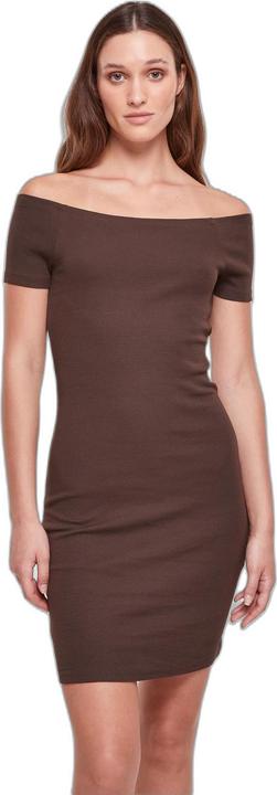 Produktbild Urban Classics Geripptes Kleid mit freien Schultern Damen (5XL)