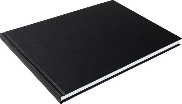 Kunst&Papier Quaderno per schizzi, copertina nera in efalina, 112 pagine A4 orizzontale, 100gm2 (A4)