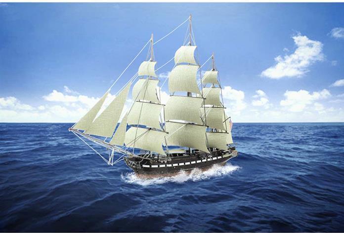 Actual product image Metal Earth USS Constitution