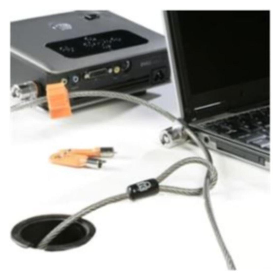 Dell 461-10053 cable lock Stainless steel 2.2 m, Notebook Security, Silber