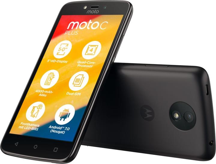 Immagine prodotto Motorola Moto C Plus (16 GB, Nero stellato, 5", Doppia SIM Ibrida, 4G)