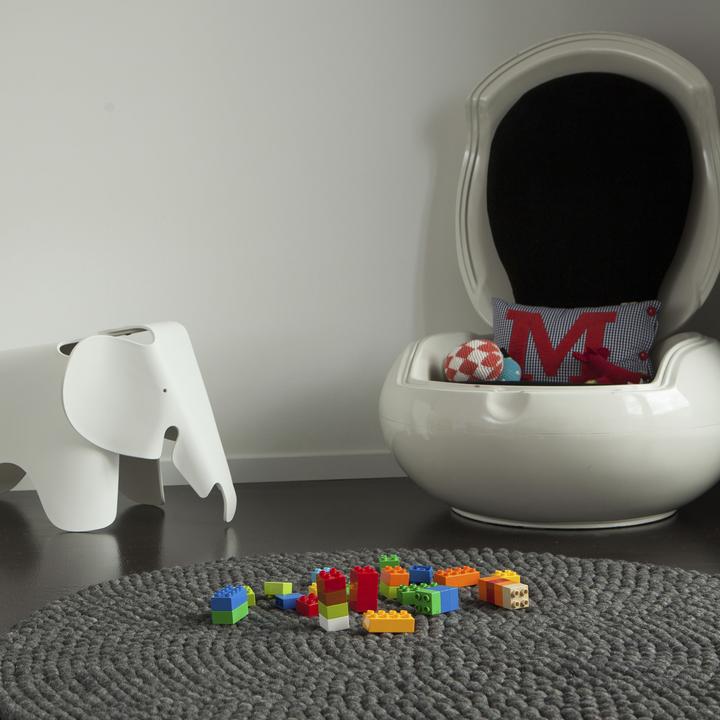 Actual product image Myfelt Hugo felt ball carpet (Ø 90 cm)