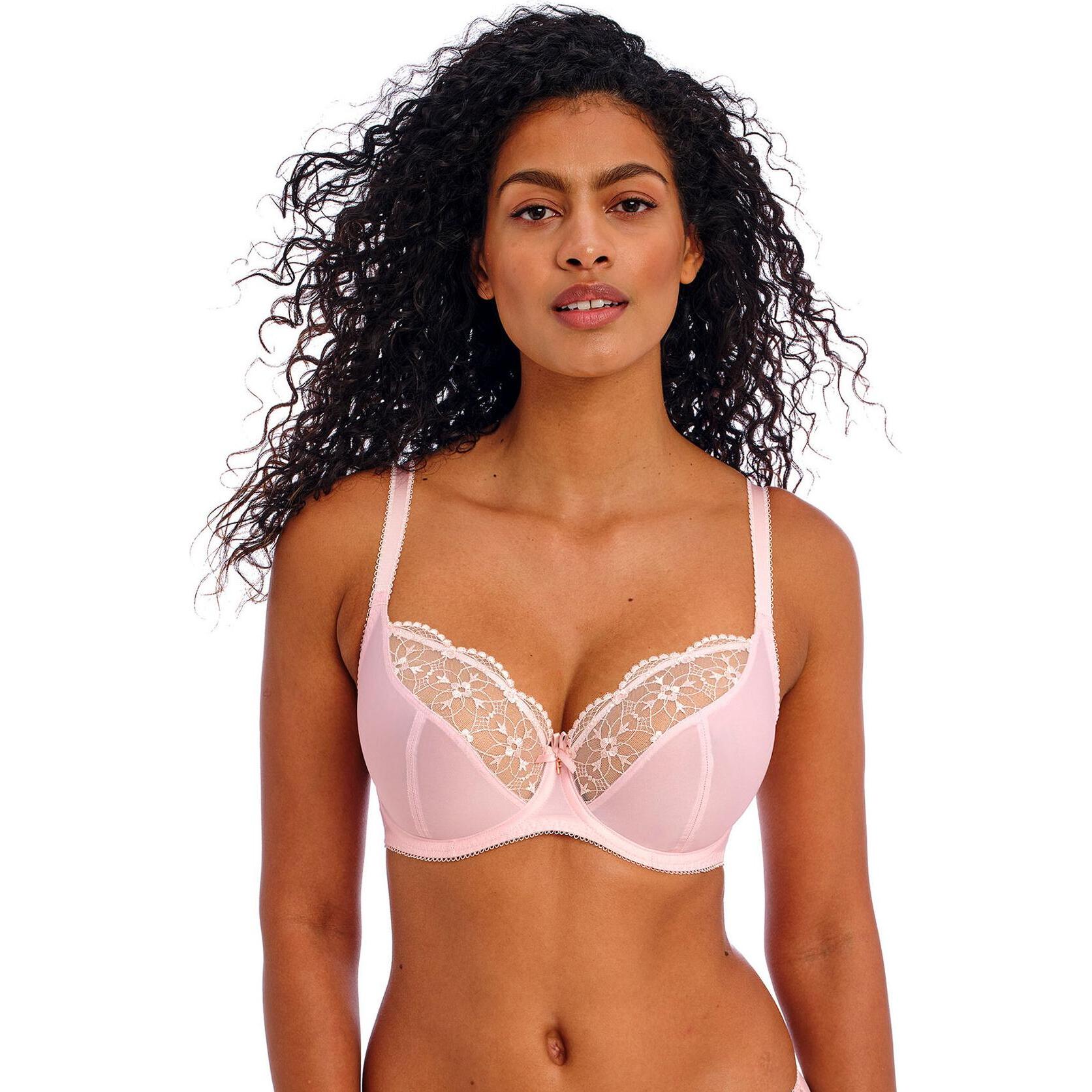 Thumbnail - Freya, BH, plunge-bh mit bügel hallie, Rosa, (90 G)