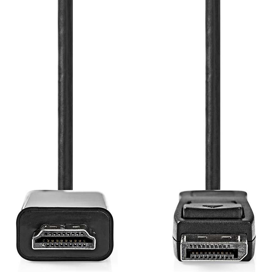 Thumbnail - Nedis Displayport-Kabel DisplayPort Stecker HDMI™ Stecker 1080p Vernickelt 2.00 m Rund (2 m, DisplayPort), Video Kabel