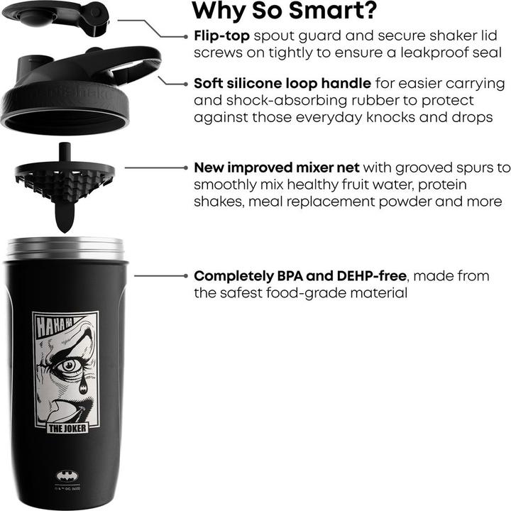 Produktbild Smart Shake Smartshake Reforce Stainless Steel The Joker Wanted (900ml) (0.90 l)