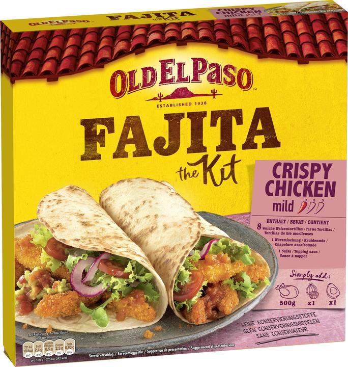 Old El Paso Fajita Kit Crispy Chicken 555 g (640 g)