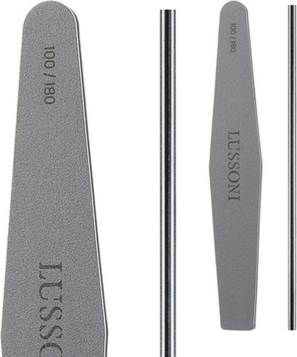 Produktbild Tools for Beauty T4B LUSSONI MYLAR Trapezoid Nail File 100/180 Grit for Gel or Acrylic Nails
